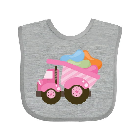 Inktastic Easter Jelly Bean Dump Truck Girls Baby Bib