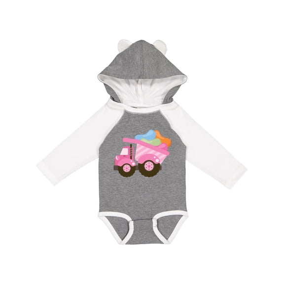 Inktastic Easter Jelly Bean Dump Truck Girls Long Sleeve Baby Bodysuit