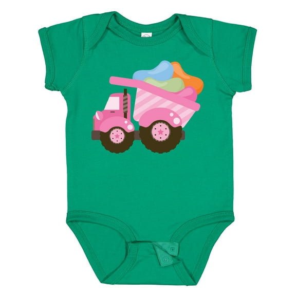 Inktastic Easter Jelly Bean Truck Girls Baby Bodysuit