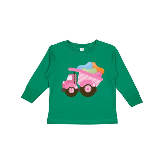 Inktastic Easter Jelly Bean Truck Girls Long Sleeve Toddler T-Shirt