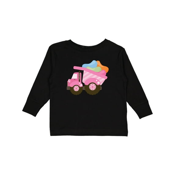 Inktastic Easter Jelly Bean Truck Girls Long Sleeve Toddler T-Shirt