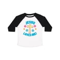 thumbnail image 1 of Inktastic Easter Jesus Loves Me with Cross and Flowers Boys or Girls Toddler T-Shirt, 1 of 5