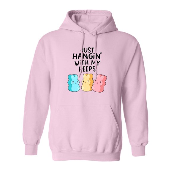 Inktastic Easter Just Hangin' with My Peeps Adult Hoodie Sweatshirt
