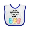 thumbnail image 1 of Inktastic Easter Just Hangin' with My Peeps Boys or Girls Baby Bib, 1 of 4