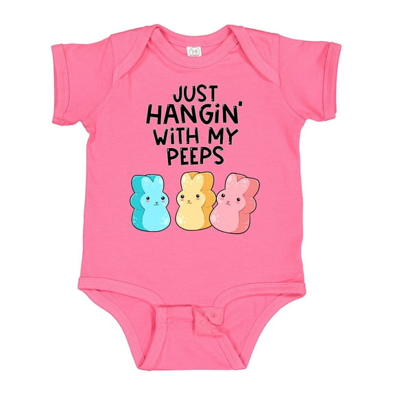 Inktastic Easter Just Hangin' with My Peeps Boys or Girls Baby Bodysuit