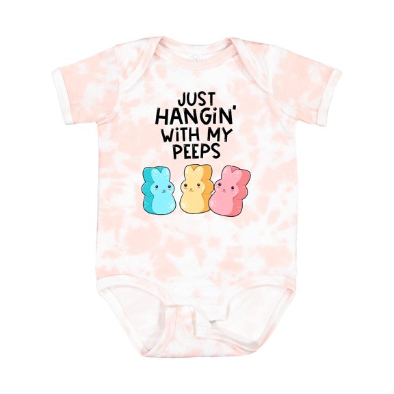 Inktastic Easter Just Hangin' with My Peeps Boys or Girls Baby Bodysuit