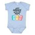 thumbnail image 1 of Inktastic Easter Just Hangin' with My Peeps Boys or Girls Baby Bodysuit, 1 of 5