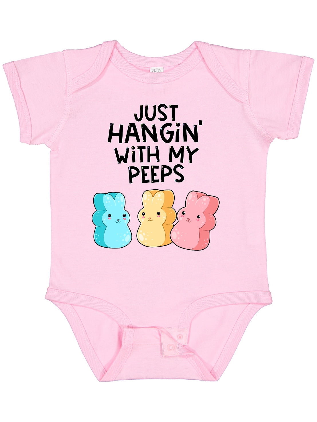 Inktastic Easter Just Hangin' with My Peeps Boys or Girls Baby Bodysuit