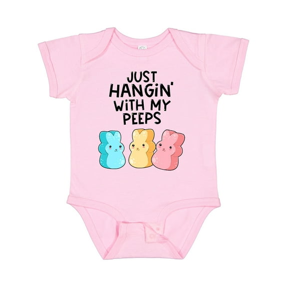 Inktastic Easter Just Hangin' with My Peeps Boys or Girls Baby Bodysuit