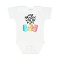 thumbnail image 1 of Inktastic Easter Just Hangin' with My Peeps Boys or Girls Baby Bodysuit, 1 of 5