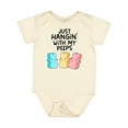 thumbnail image 1 of Inktastic Easter Just Hangin' with My Peeps Boys or Girls Baby Bodysuit, 1 of 5