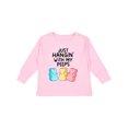 thumbnail image 1 of Inktastic Easter Just Hangin' with My Peeps Boys or Girls Long Sleeve Toddler T-Shirt, 1 of 5