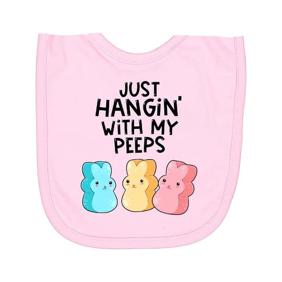 Inktastic Easter Just Hangin' with My Peeps Newborn Bib
