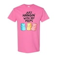 thumbnail image 1 of Inktastic Easter Just Hangin' with My Peeps T-Shirt, 1 of 5