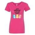 thumbnail image 1 of Inktastic Easter Just Hangin' with My Peeps Women's T-Shirt, 1 of 5
