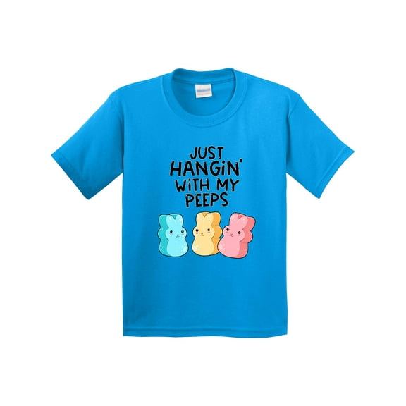 Inktastic Easter Just Hangin' with My Peeps Youth T-Shirt