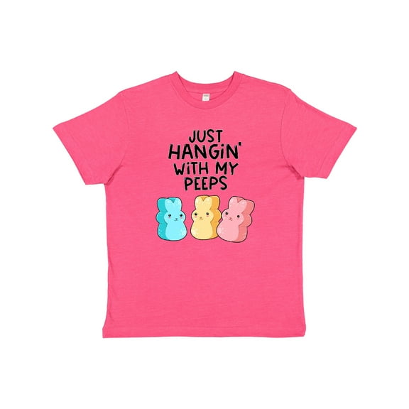 Inktastic Easter Just Hangin' with My Peeps Youth T-Shirt