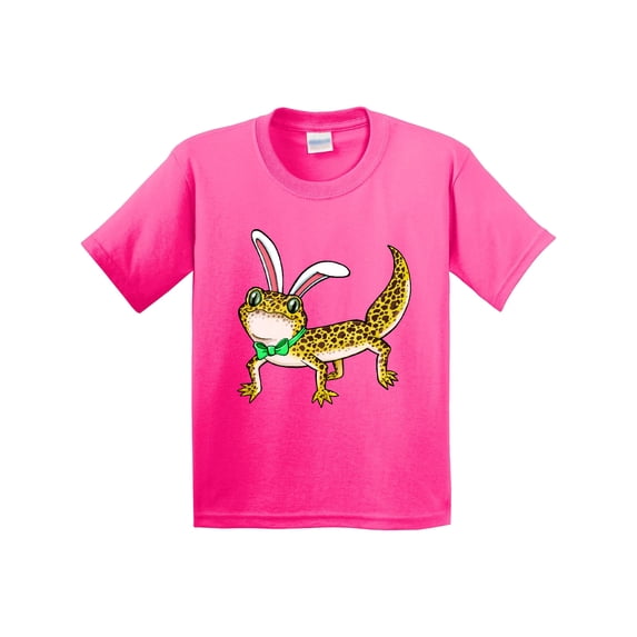 Inktastic Easter Leopard Gecko with Bunny Ears Youth T-Shirt