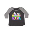 thumbnail image 1 of Inktastic Easter Nana Easter Eggs and Bunny Ears Women's Plus Size T-Shirt, 1 of 5