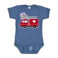 thumbnail image 1 of Inktastic Easter Red Firetruck with Pink Hearts Boys or Girls Baby Bodysuit, 1 of 5