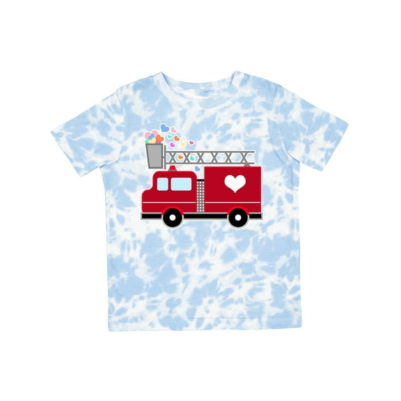 Inktastic Easter Red Firetruck with Pink Hearts Boys or Girls Toddler T-Shirt
