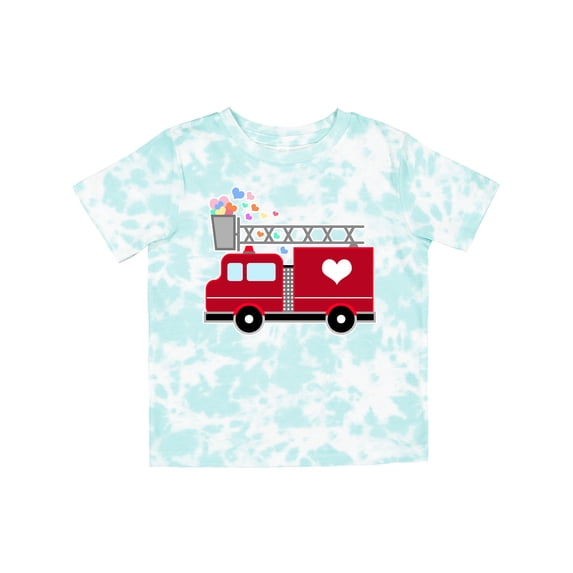 Inktastic Easter Red Firetruck with Pink Hearts Boys or Girls Toddler T-Shirt