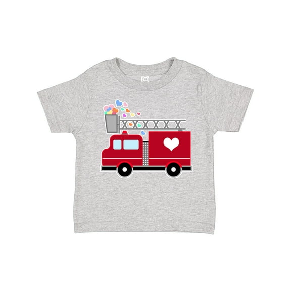 Inktastic Easter Red Firetruck with Pink Hearts Boys or Girls Toddler T-Shirt