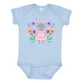 thumbnail image 1 of Inktastic Easter Scandinavian Bunny with Flowers Boys or Girls Baby Bodysuit, 1 of 5