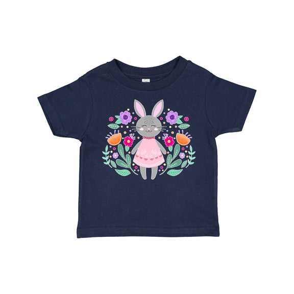Inktastic Easter Scandinavian Bunny with Flowers Boys or Girls Toddler T-Shirt