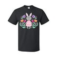 thumbnail image 1 of Inktastic Easter Scandinavian Bunny with Flowers T-Shirt, 1 of 5
