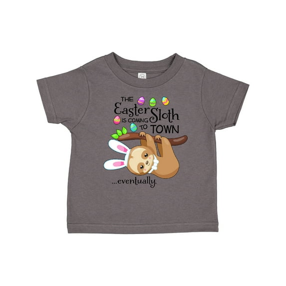 Inktastic Easter Sloth with Bunny Ears- Funny Boys or Girls Toddler T-Shirt
