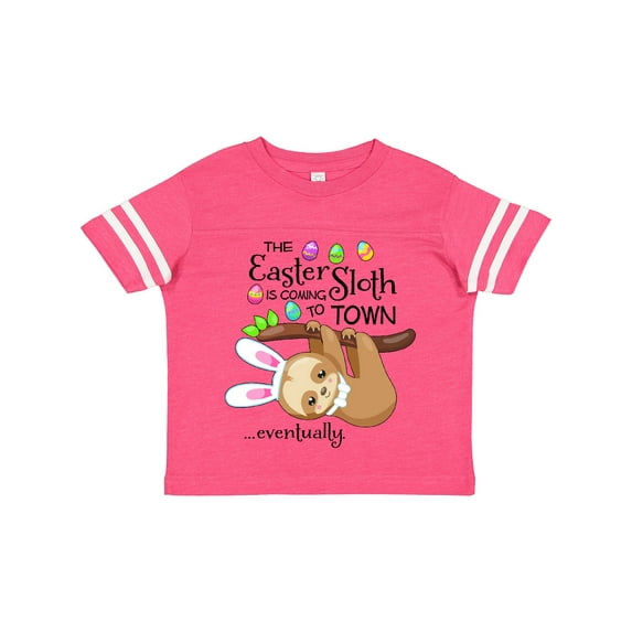 Inktastic Easter Sloth with Bunny Ears- Funny Boys or Girls Toddler T-Shirt