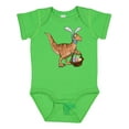 thumbnail image 1 of Inktastic Easter Velociraptor with Bunny Ears Boys or Girls Baby Bodysuit, 1 of 5
