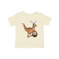 thumbnail image 1 of Inktastic Easter Velociraptor with Bunny Ears Boys or Girls Baby T-Shirt, 1 of 5