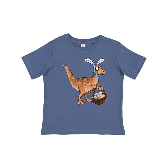 Inktastic Easter Velociraptor with Bunny Ears Boys or Girls Baby T-Shirt