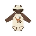 thumbnail image 1 of Inktastic Easter Velociraptor with Bunny Ears Boys or Girls Long Sleeve Baby Bodysuit, 1 of 5