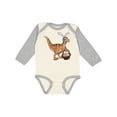 thumbnail image 1 of Inktastic Easter Velociraptor with Bunny Ears Boys or Girls Long Sleeve Baby Bodysuit, 1 of 5