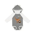 thumbnail image 1 of Inktastic Easter Velociraptor with Bunny Ears Boys or Girls Long Sleeve Baby Bodysuit, 1 of 5