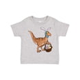 thumbnail image 1 of Inktastic Easter Velociraptor with Bunny Ears Boys or Girls Toddler T-Shirt, 1 of 5