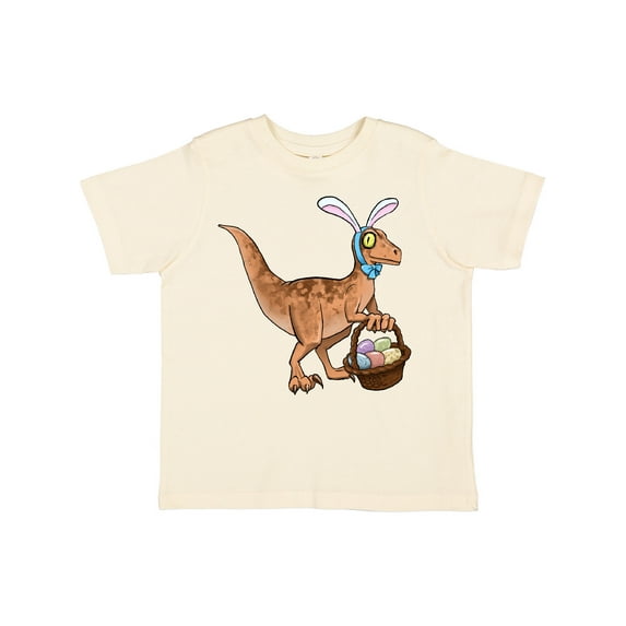 Inktastic Easter Velociraptor with Bunny Ears Boys or Girls Toddler T-Shirt