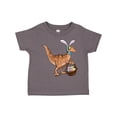 thumbnail image 1 of Inktastic Easter Velociraptor with Bunny Ears Boys or Girls Toddler T-Shirt, 1 of 5