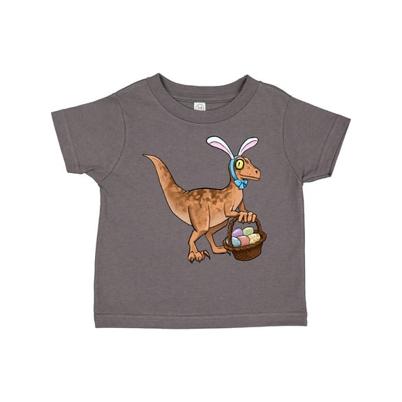 Inktastic Easter Velociraptor with Bunny Ears Boys or Girls Toddler T-Shirt