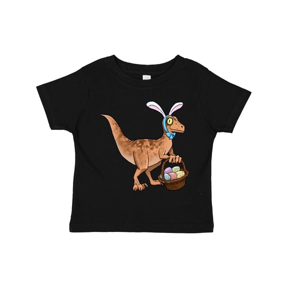 Inktastic Easter Velociraptor with Bunny Ears Boys or Girls Toddler T-Shirt