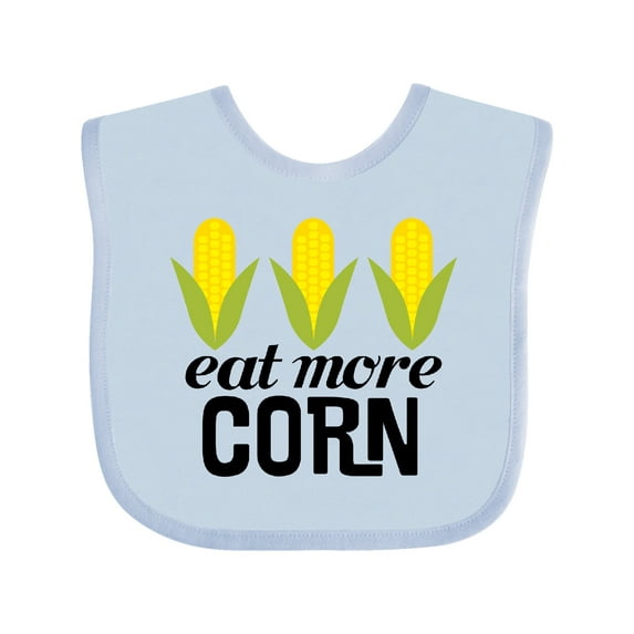 Inktastic Eat More Corn Boys or Girls Baby Bib