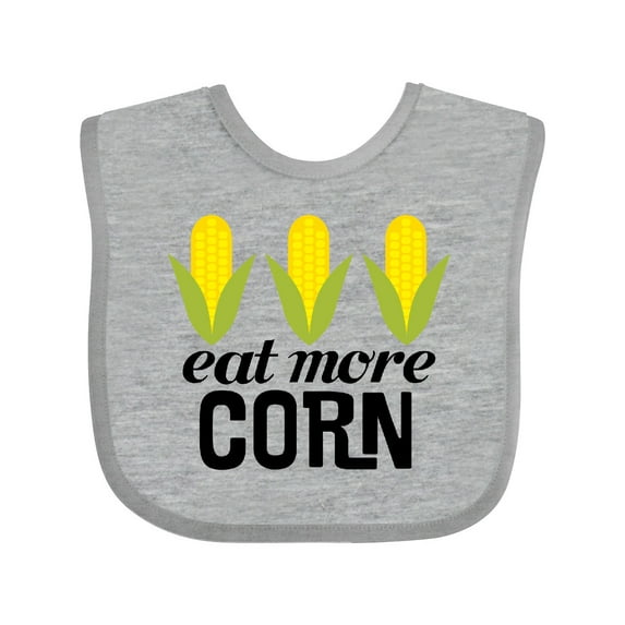 Inktastic Eat More Corn Boys or Girls Baby Bib