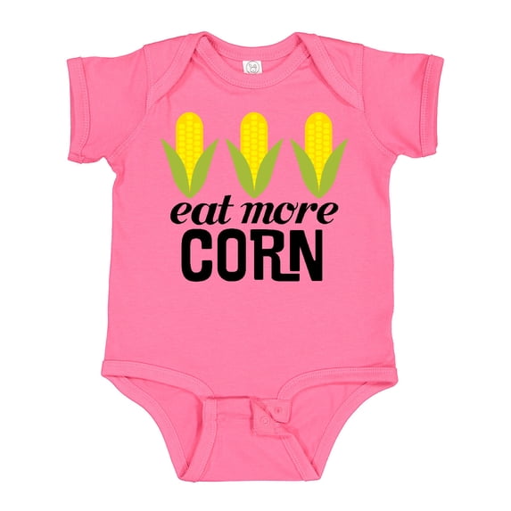 Inktastic Eat More Corn Boys or Girls Baby Bodysuit