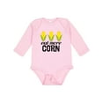 thumbnail image 1 of Inktastic Eat More Corn Boys or Girls Long Sleeve Baby Bodysuit, 1 of 5