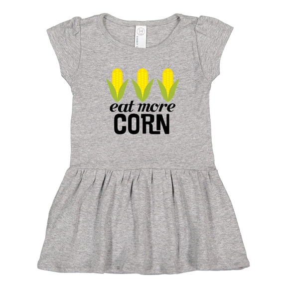 Inktastic Eat More Corn Girls Toddler Dress