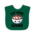 thumbnail image 1 of Inktastic Eat More Gumbo Funny Cajun Food Lover Boys or Girls Baby Bib, 1 of 4