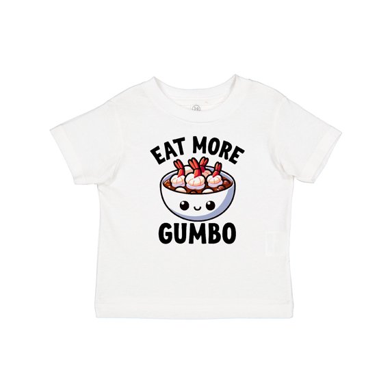 Inktastic Eat More Gumbo Funny Cajun Food Lover Boys or Girls Baby T-Shirt